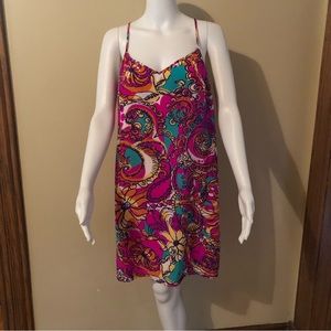 Lily Pulitzer Silk Slip Dress Sz L